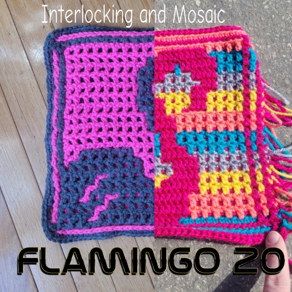 Flamingo Pattern and Locking-in Mosaic Crochet Stitches